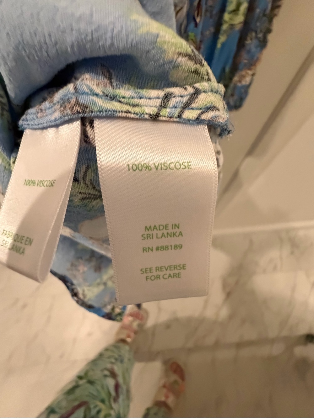 Lilly Pulitzer Blue Tropical Print Long-Sleeve  Dress - Picture 11 of 11